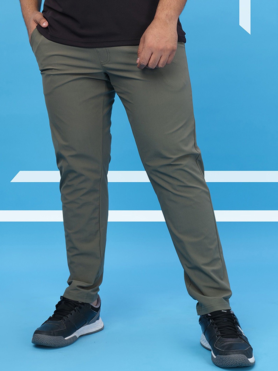 

Technosport Relaxed-Fit Mid-Rise Track Pant, Olive