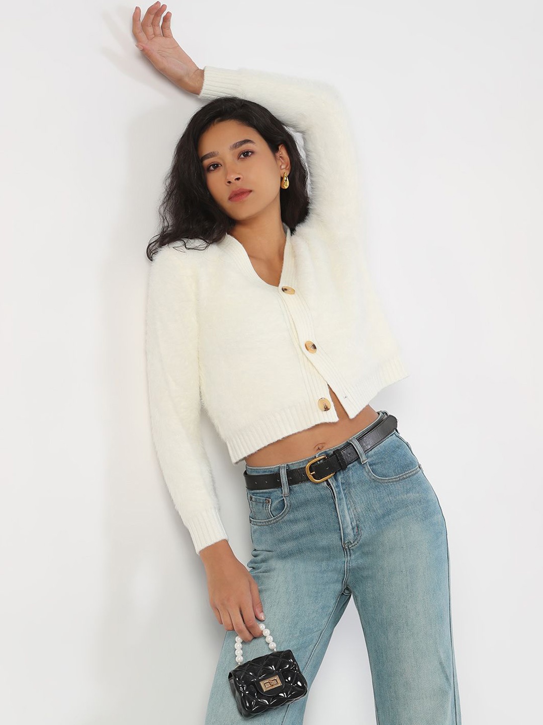 

SHOWOFF Women Cardigan, Cream