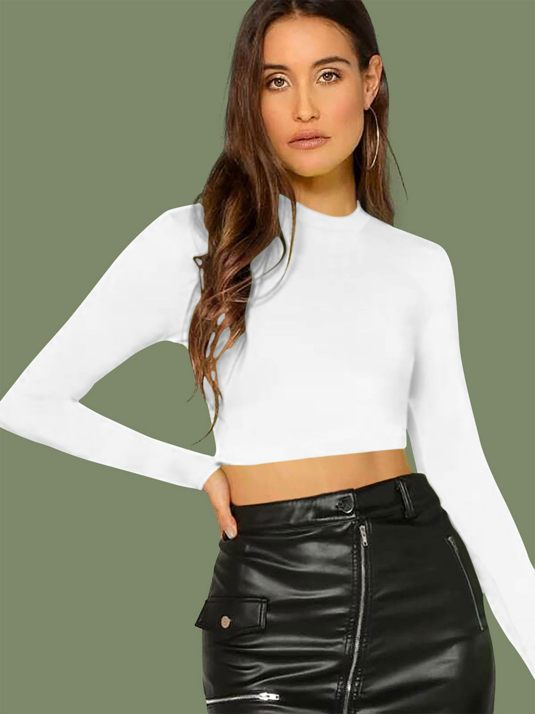 

Dream Beauty Fashion Women Fitted Crop Top, White