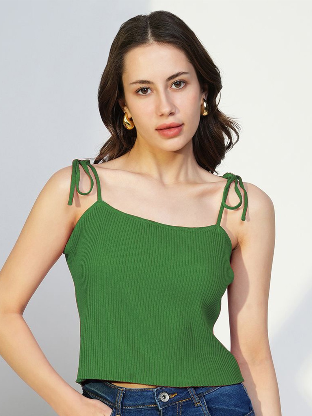 

SHOWOFF Crop Top, Green