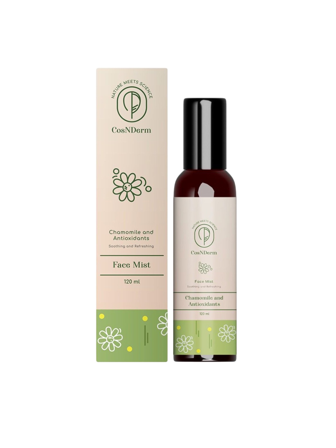 

CosNDerm Nature Meets Science Chamomile Antioxidants Soothing Refreshing Face Mist - 120ml, Cream