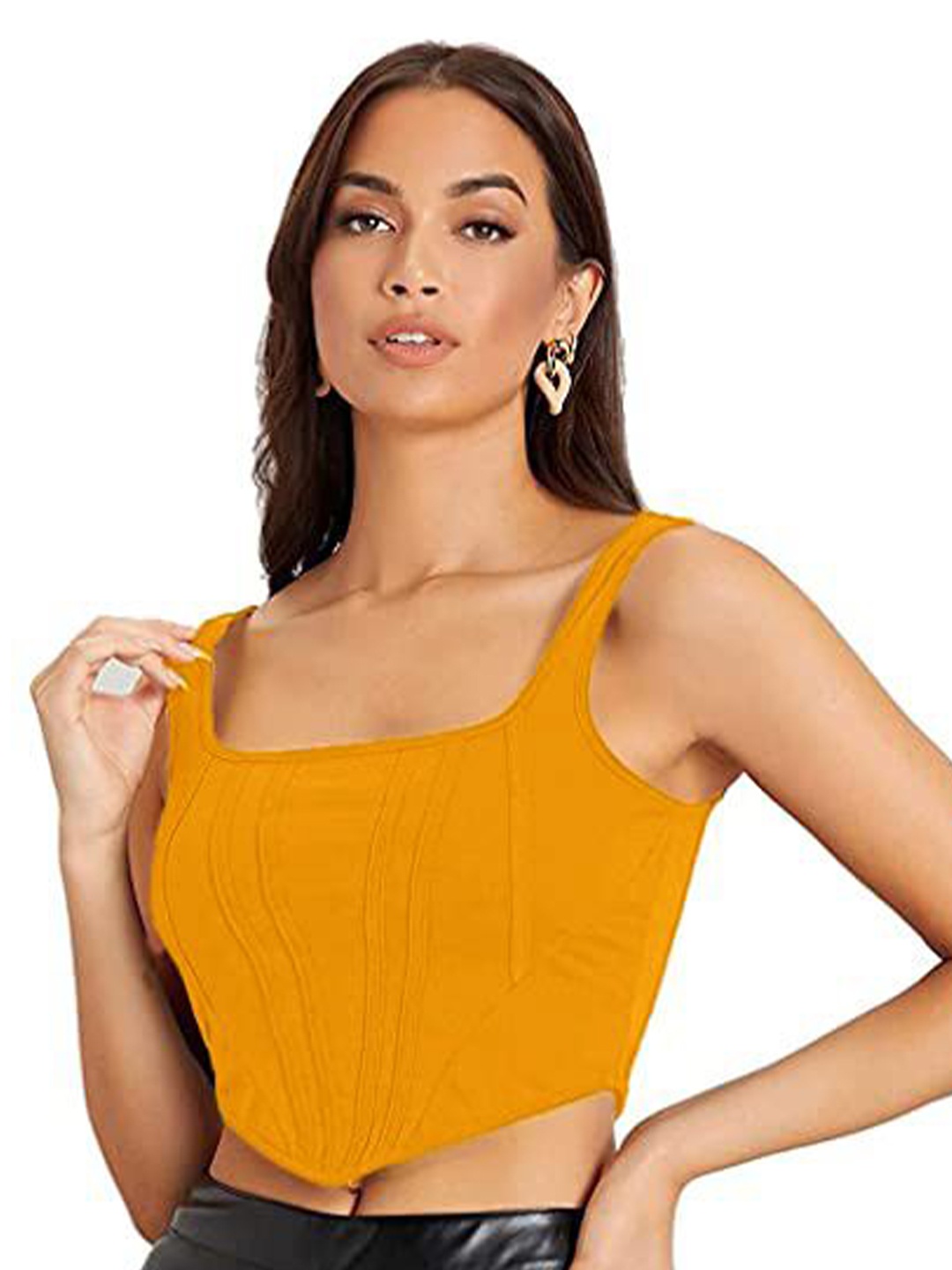 

Projas Crop Top, Yellow