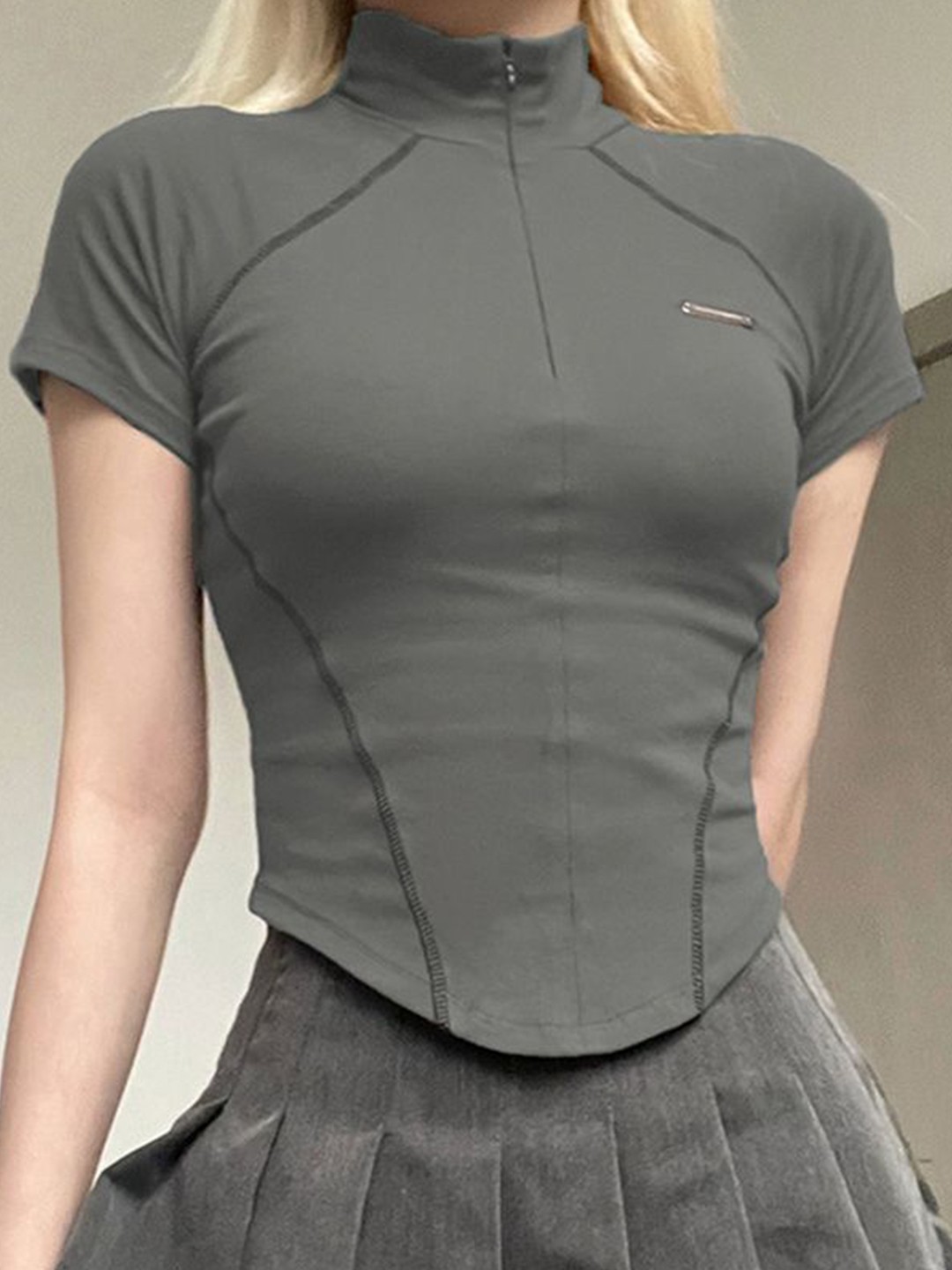 

LULU & SKY Cotton Top, Grey