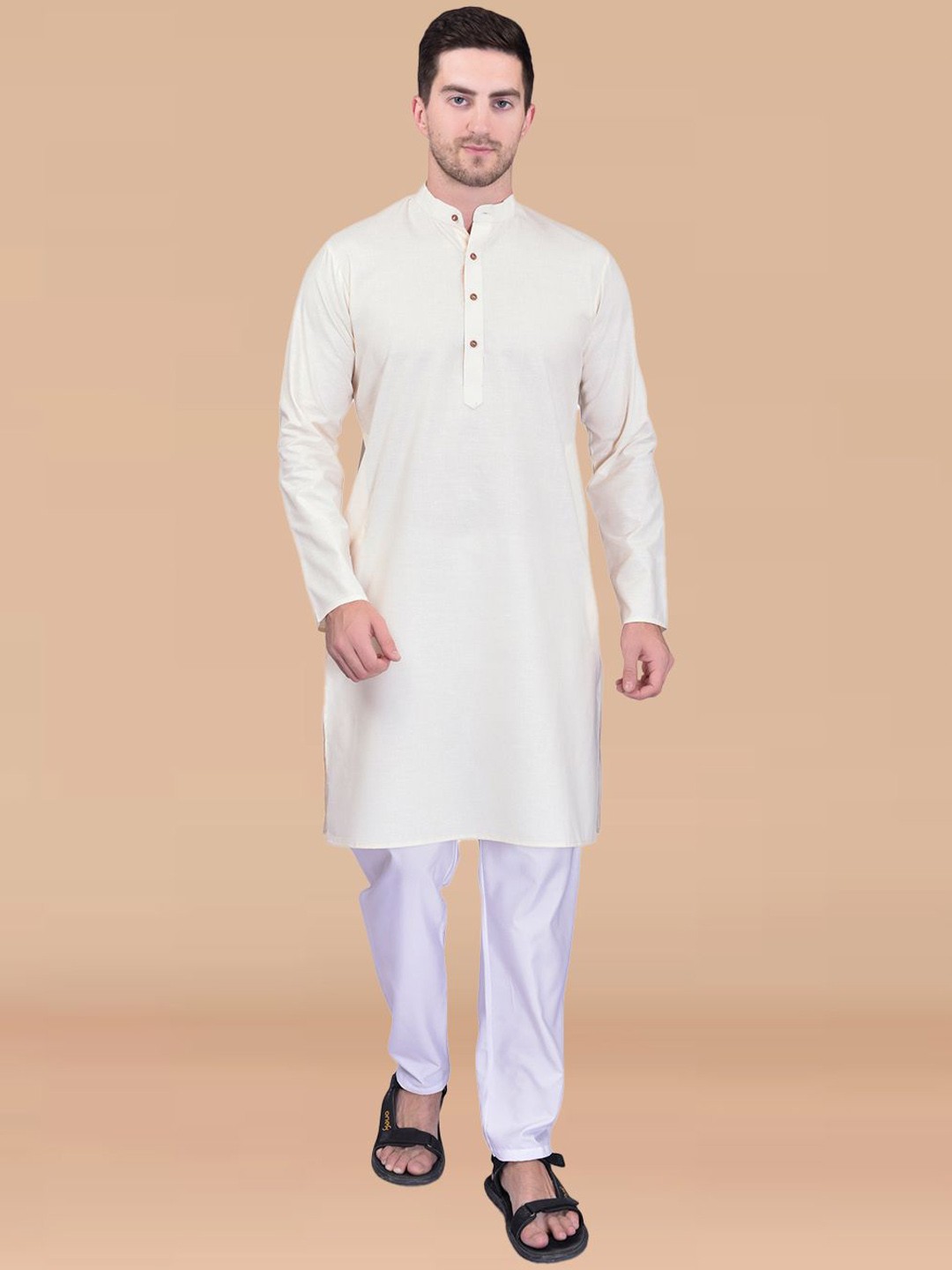 

Moda Rapido Men Kurta, Cream