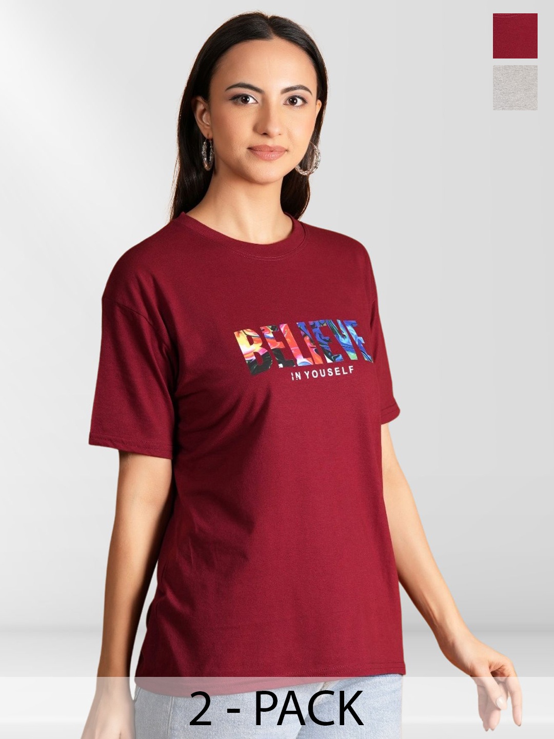 

BAESD Women Typography 2 Printed T-shirt, Multi