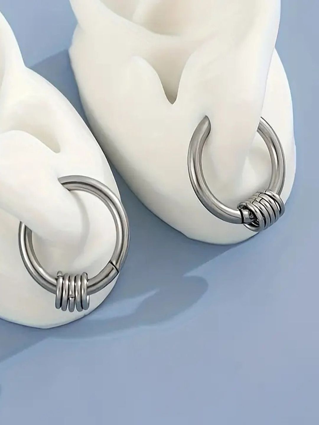 

FIMBUL Classic Hoop Earrings, Silver