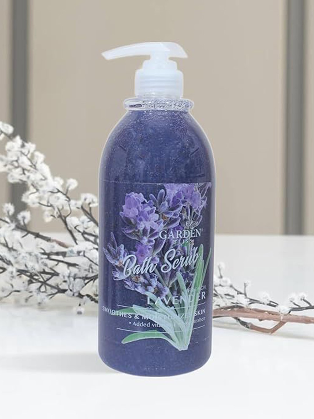 

Garden French Lavender Vitamin E Bath Scrub For Moisturizing - 1000 ml, Blue