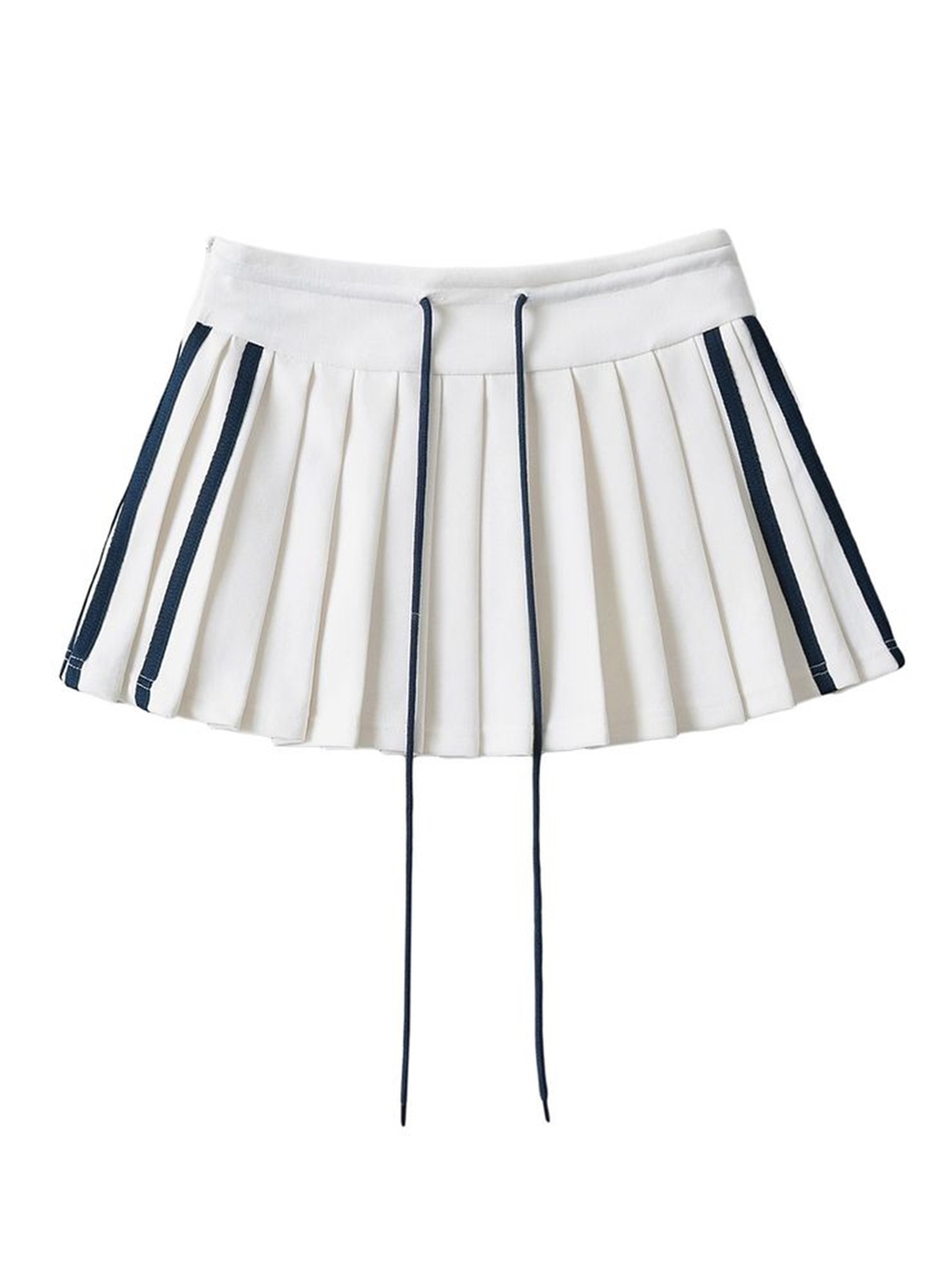 

LULU & SKY Striped A-Line Mini Pleated Skirt, Blue