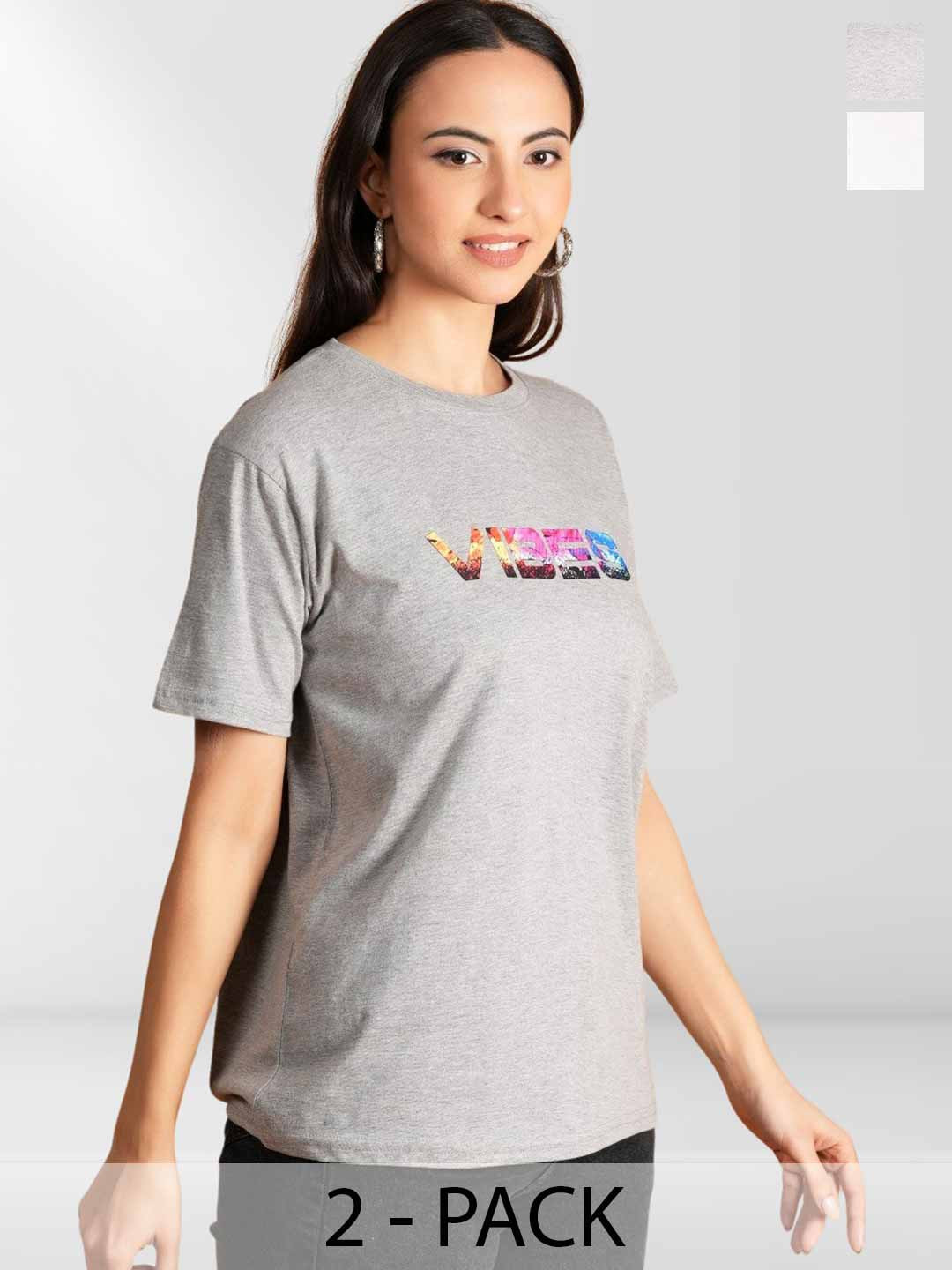 

NEYSA Women 2 Printed T-shirt, Multi