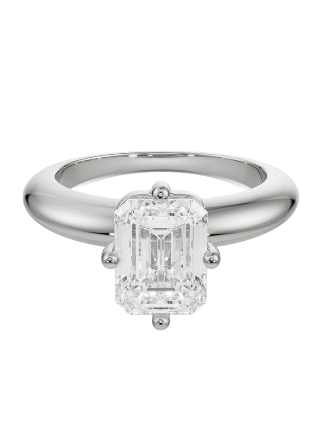 

Emori Women Regular Emerald 14 Kt Gold Diamond 1.67 Kt Ring, White