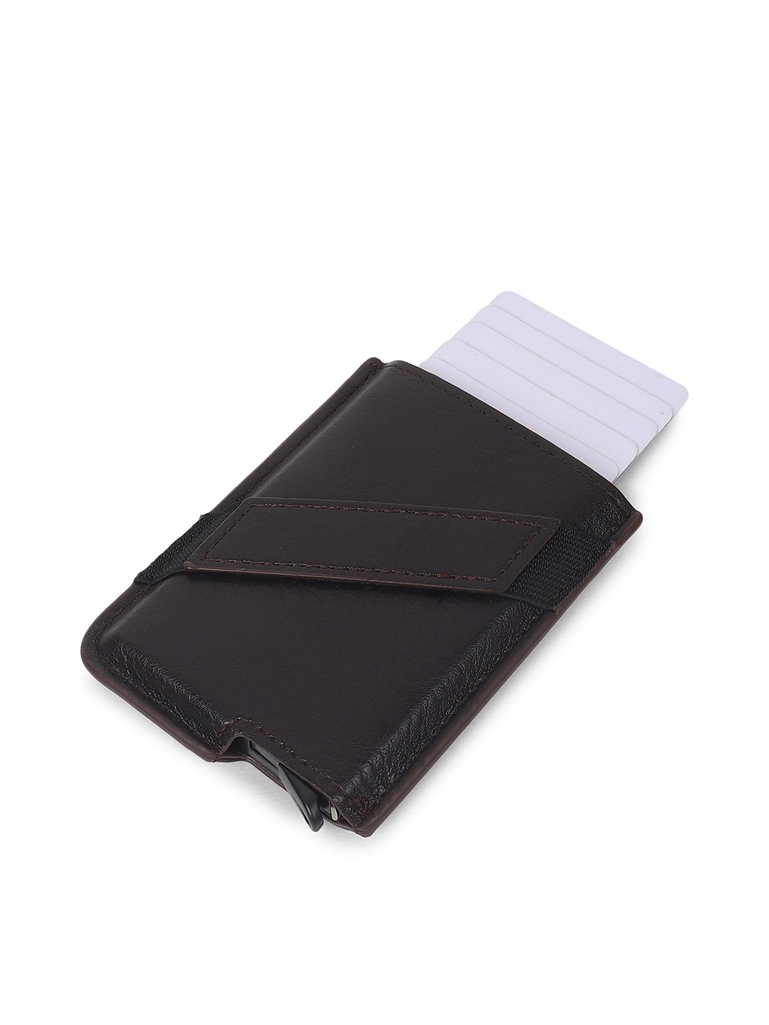 

JND Men Leather Card Holder, Brown