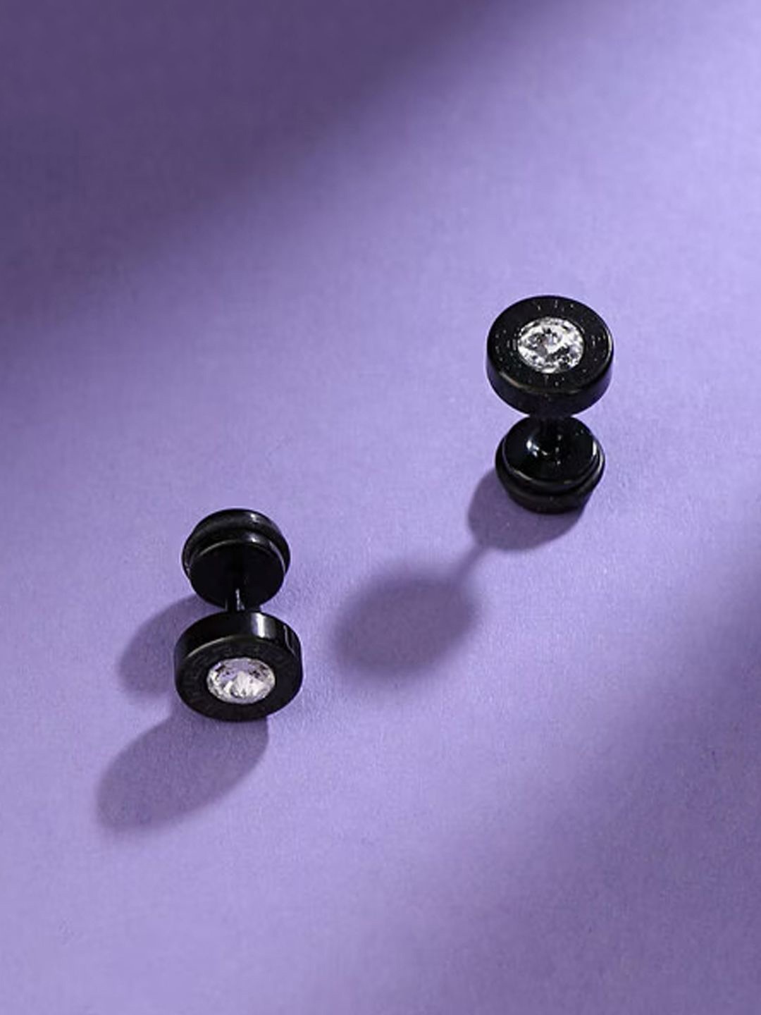 

KRENOZ Classic Studs Earrings, Black