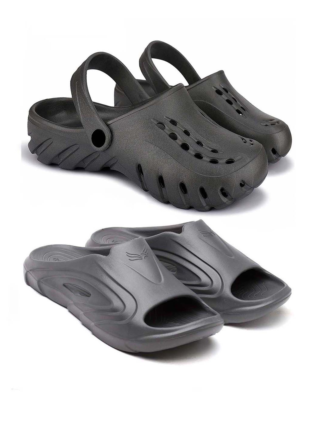 

BERSACHE Men Clogs, Black
