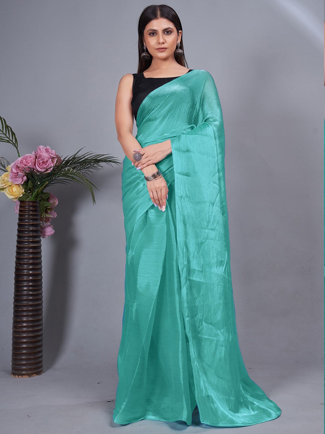 

LeeliPeeri Designer Art Silk Saree, Green