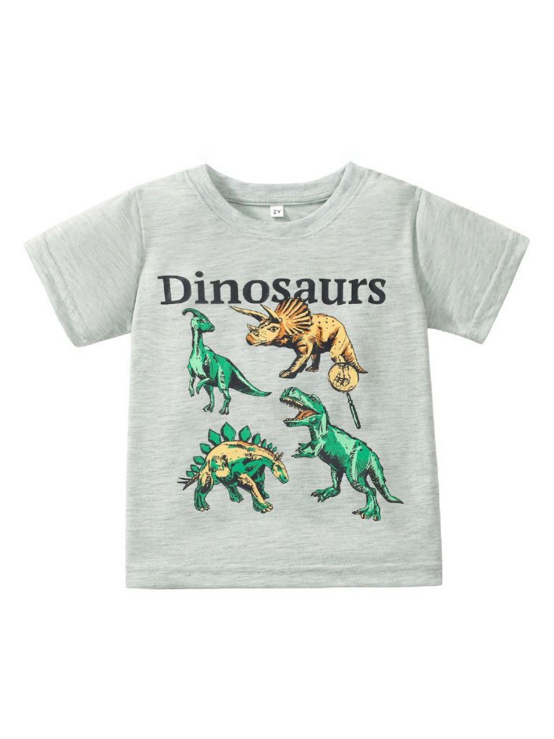 

YK Boys Printed Applique T-shirt, Grey
