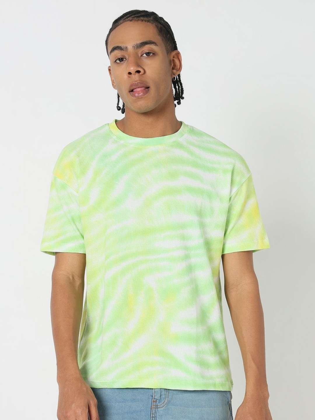 

SHOWOFF Men Tie and Dye Dyed T-shirt, Green