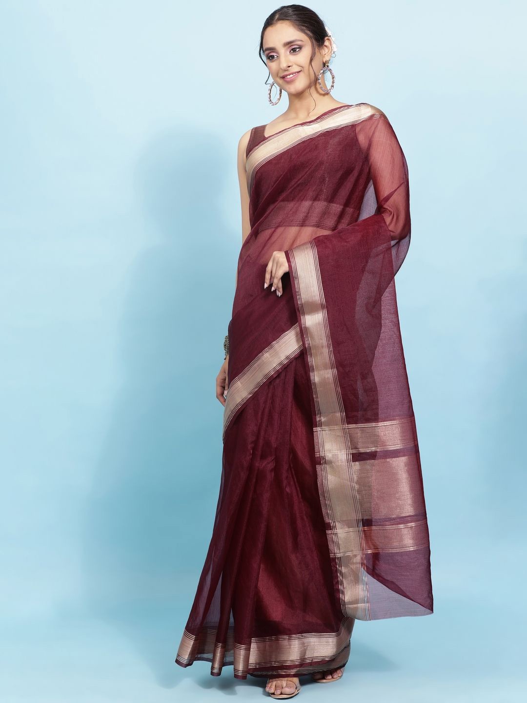 

Suha Woven Design Zari Art Silk Saree, Maroon