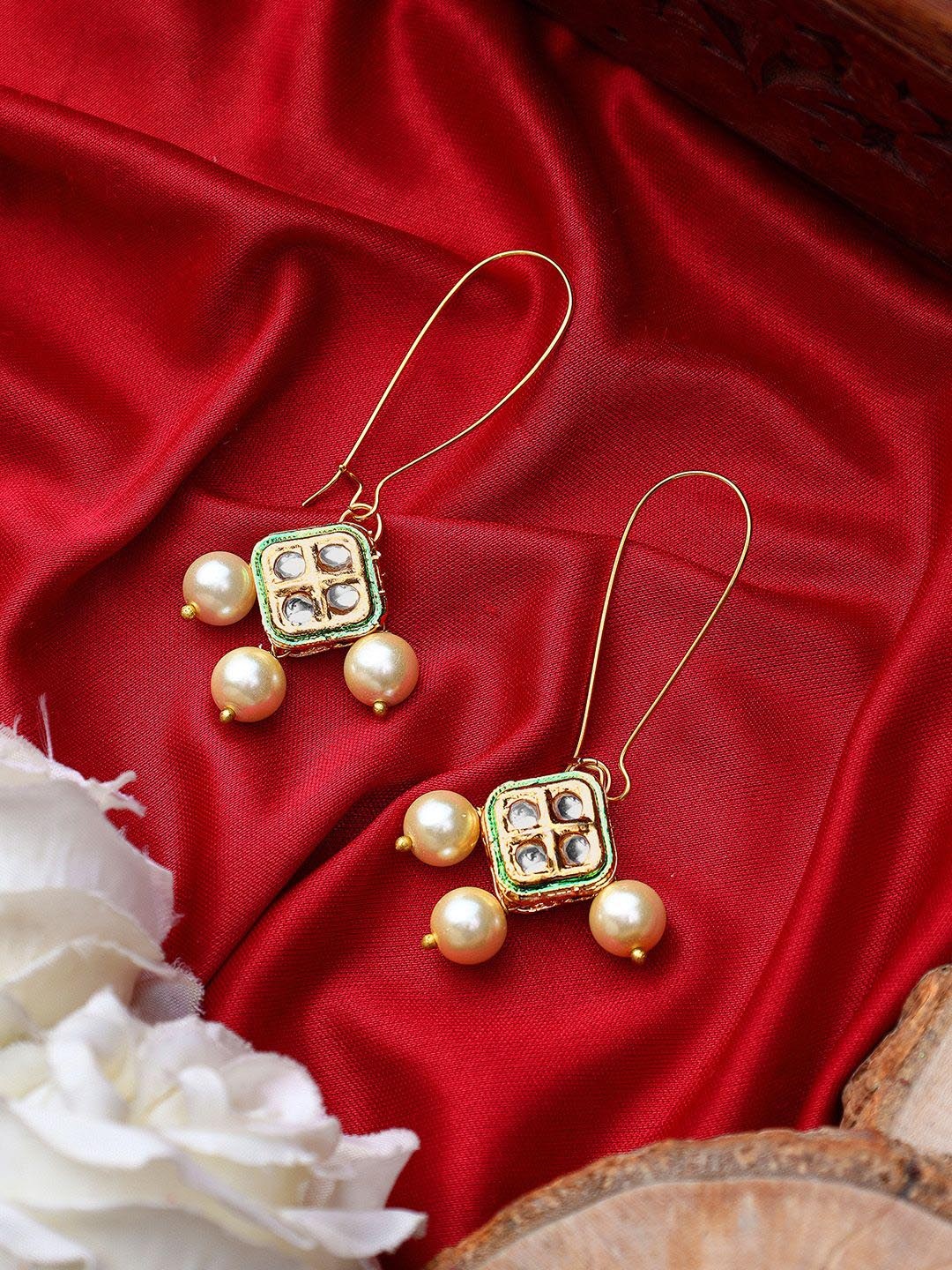 

AARSEE OFFICIAL Contemporary Drop Earrings, Gold