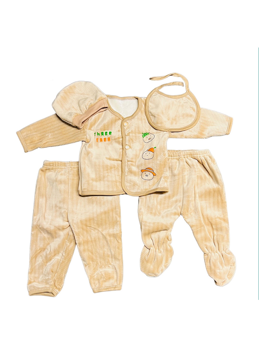 

Fareto Unisex Kids Striped Clothing Set, Yellow