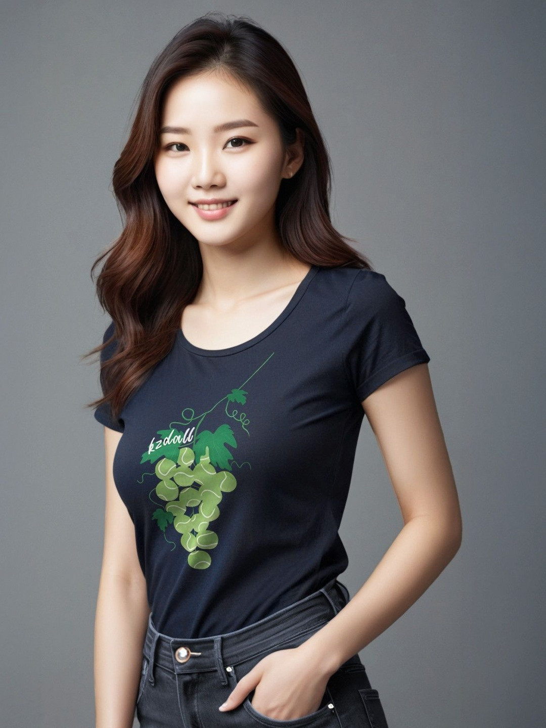 

StyleCast Women Printed Pure Cotton T-shirt, Black