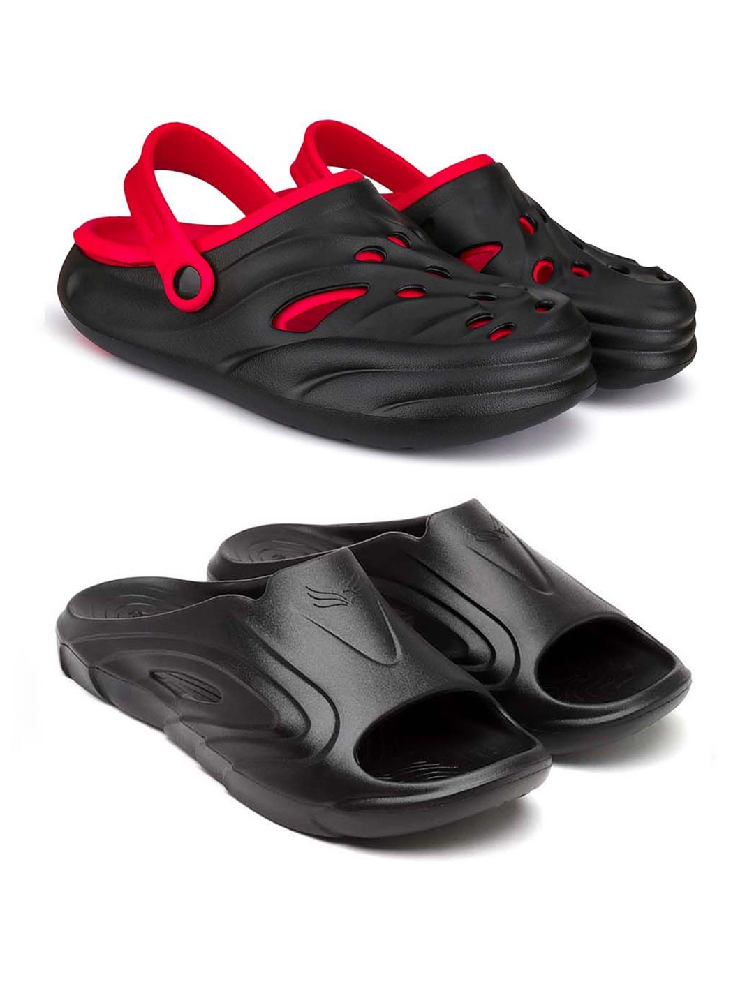 

BERSACHE Men Clogs, Black