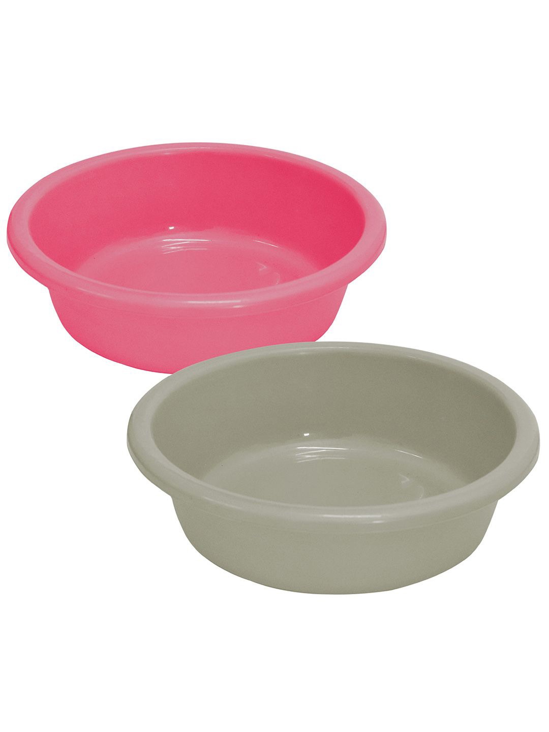 

Kuber Industries Pink & Grey 2 Pieces Knead Dough Baskets 6L