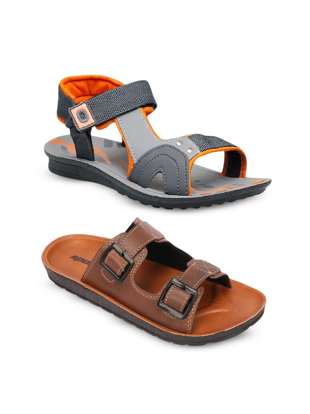 

ORVAX Men Comfort Sandals, Orange