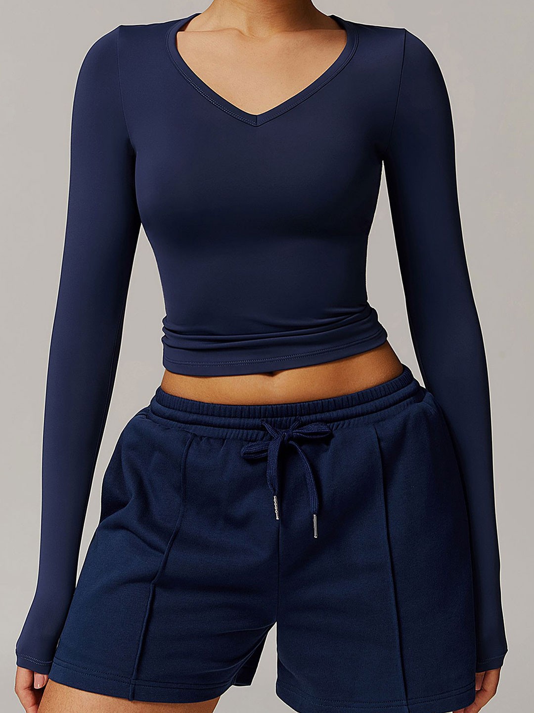 

LULU & SKY Crop Top, Navy blue