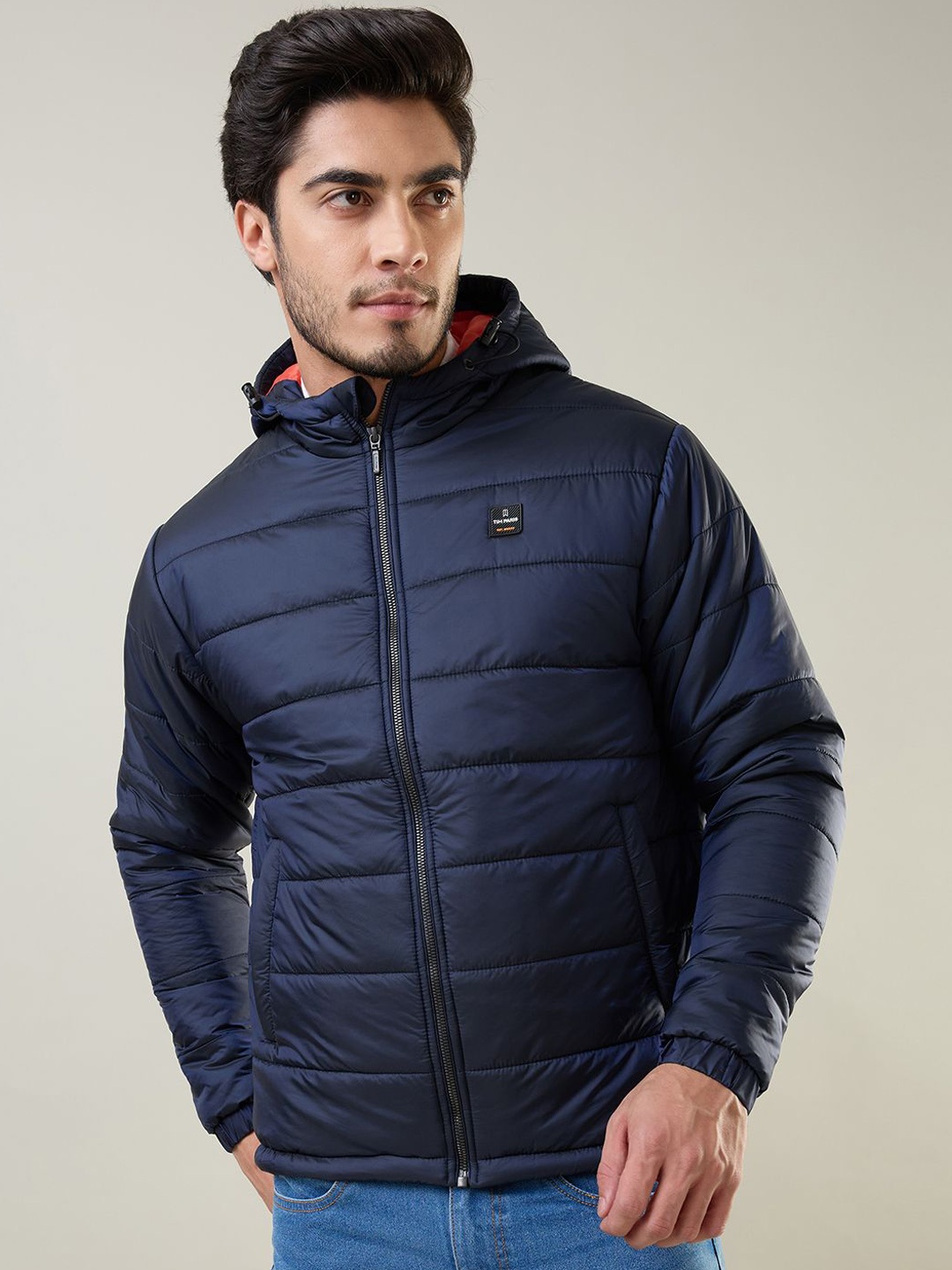 

TIM PARIS Men Padded Jacket, Blue