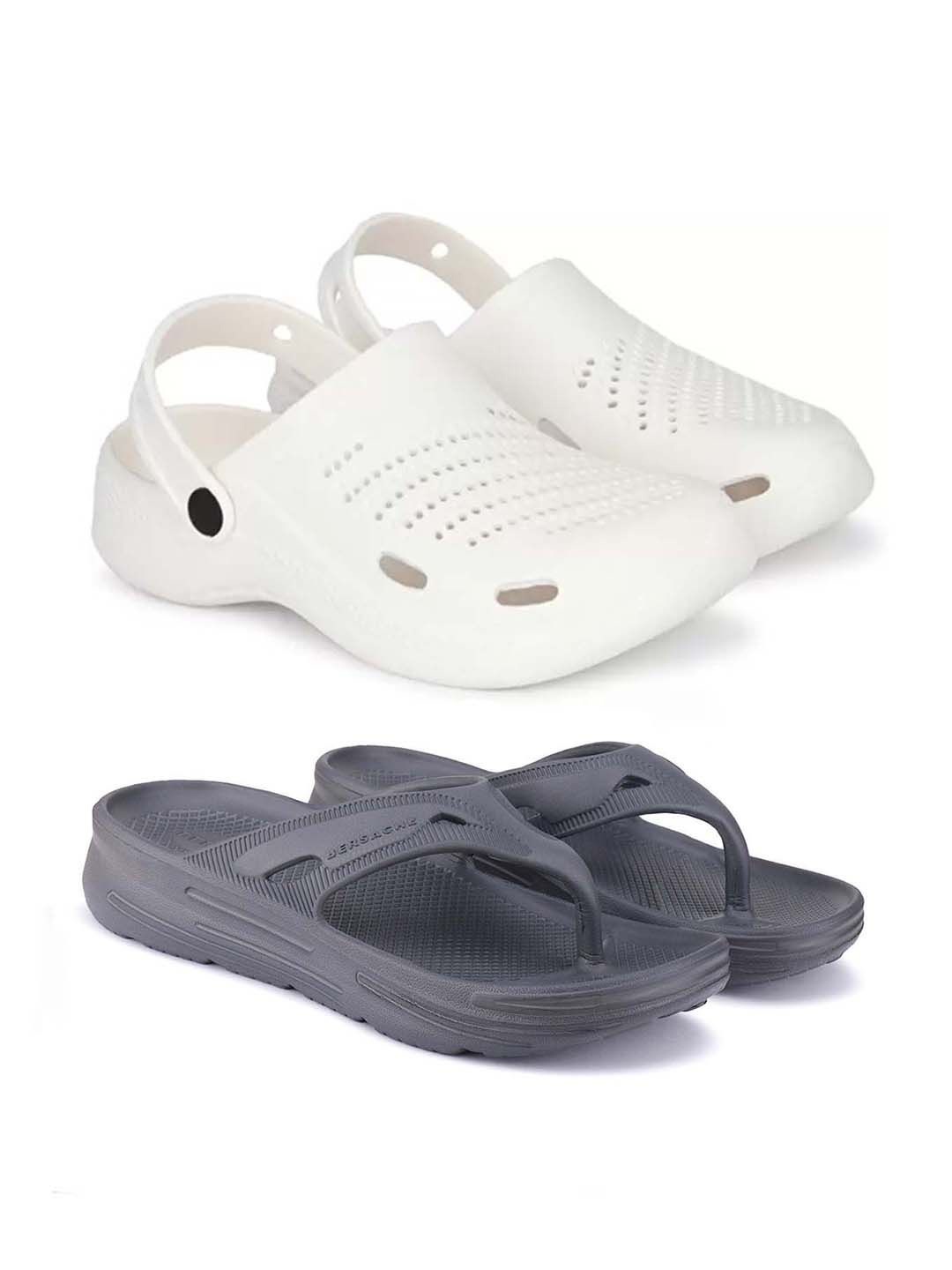 

BERSACHE Men Slip-On, White
