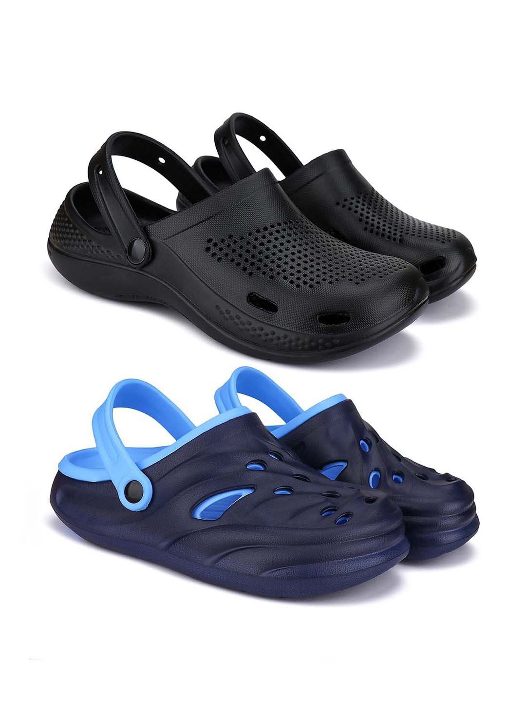 

BERSACHE Men Clogs, Black