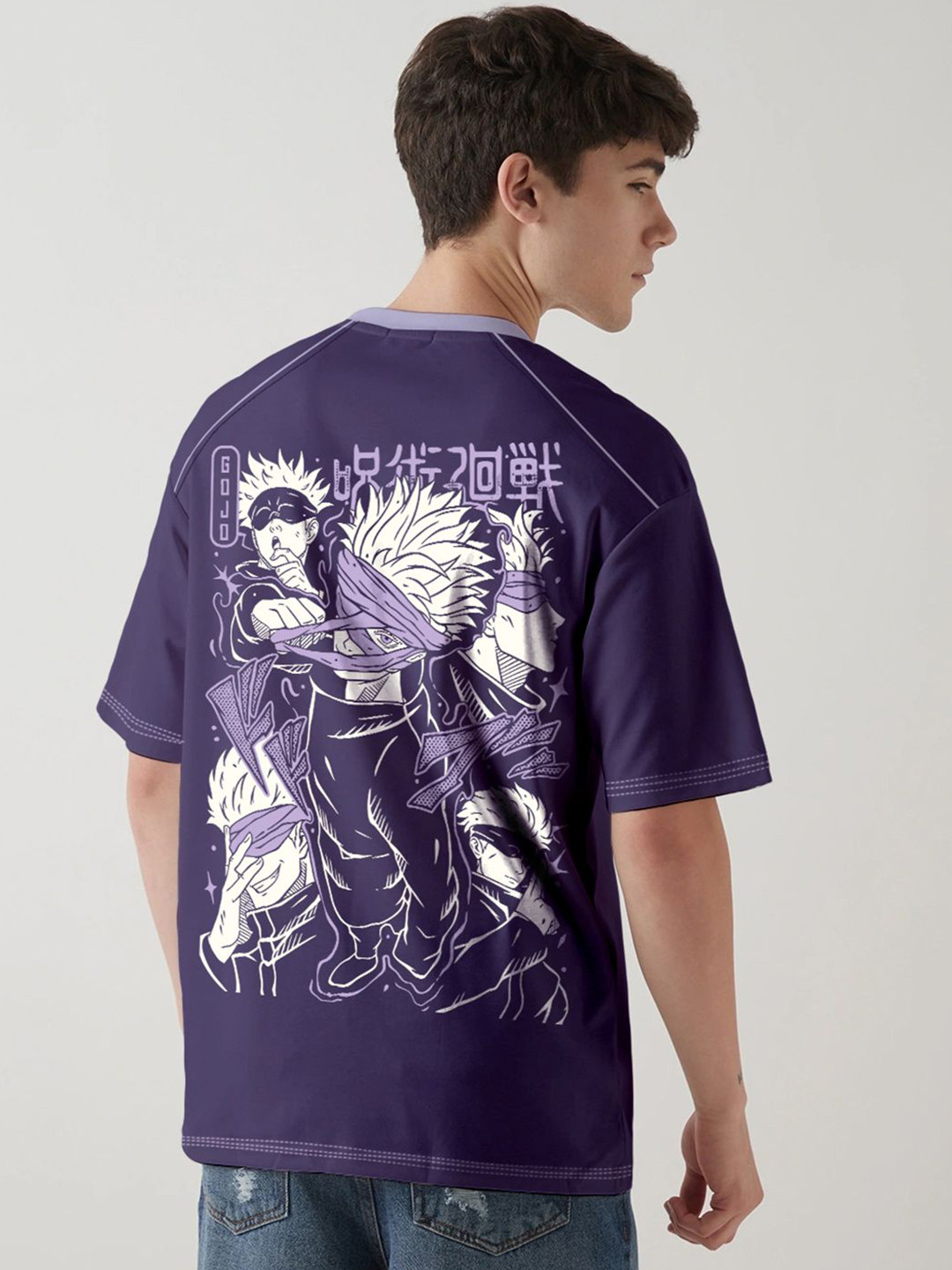 

Crazymonk Men Printed Raw Edge T-shirt, Multi