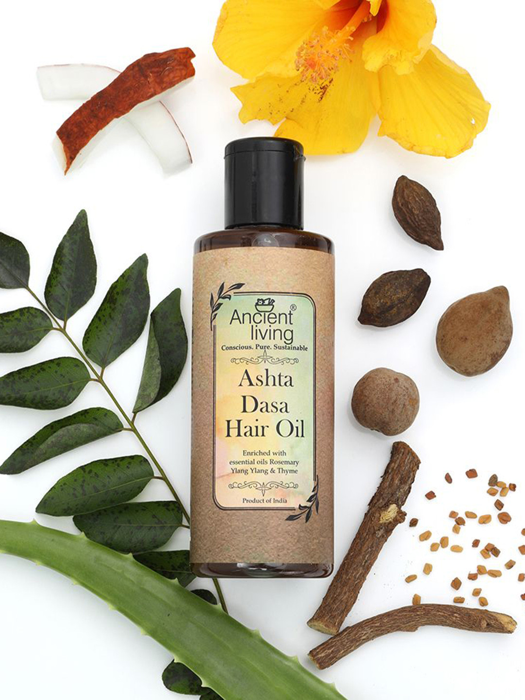 

Ancient Living Products Ashta Dasa Hair Oil For Hair Growth - 200 ml, Brown