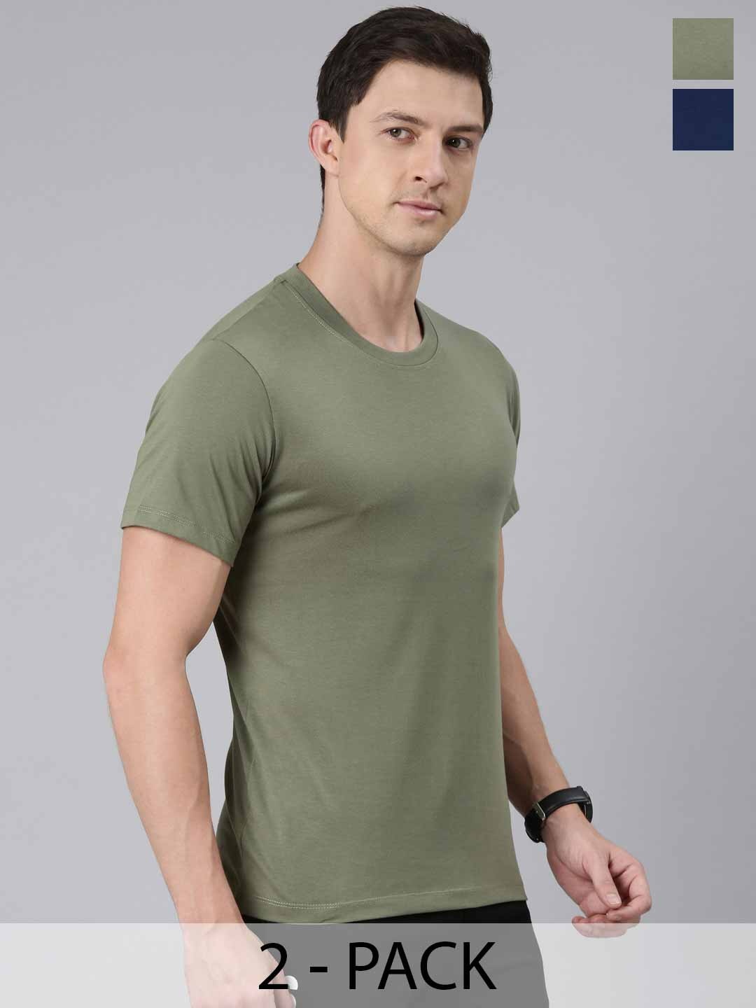 

Rupa Jon Men 2 Moisture Wicking Applique T-shirt, Brown