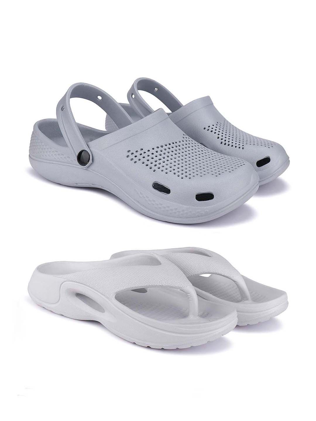 

BERSACHE Men Clogs, Grey