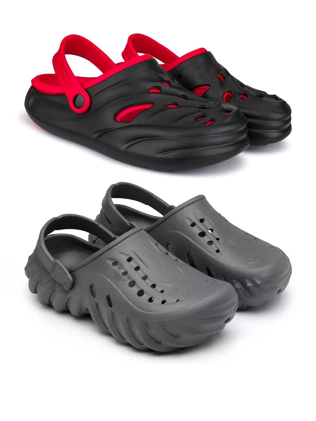 

BERSACHE Men Clogs, Black