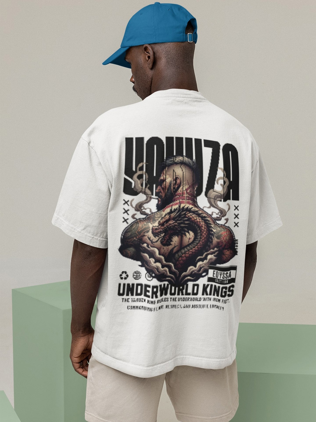 

Edyssa Men Printed T-shirt, White