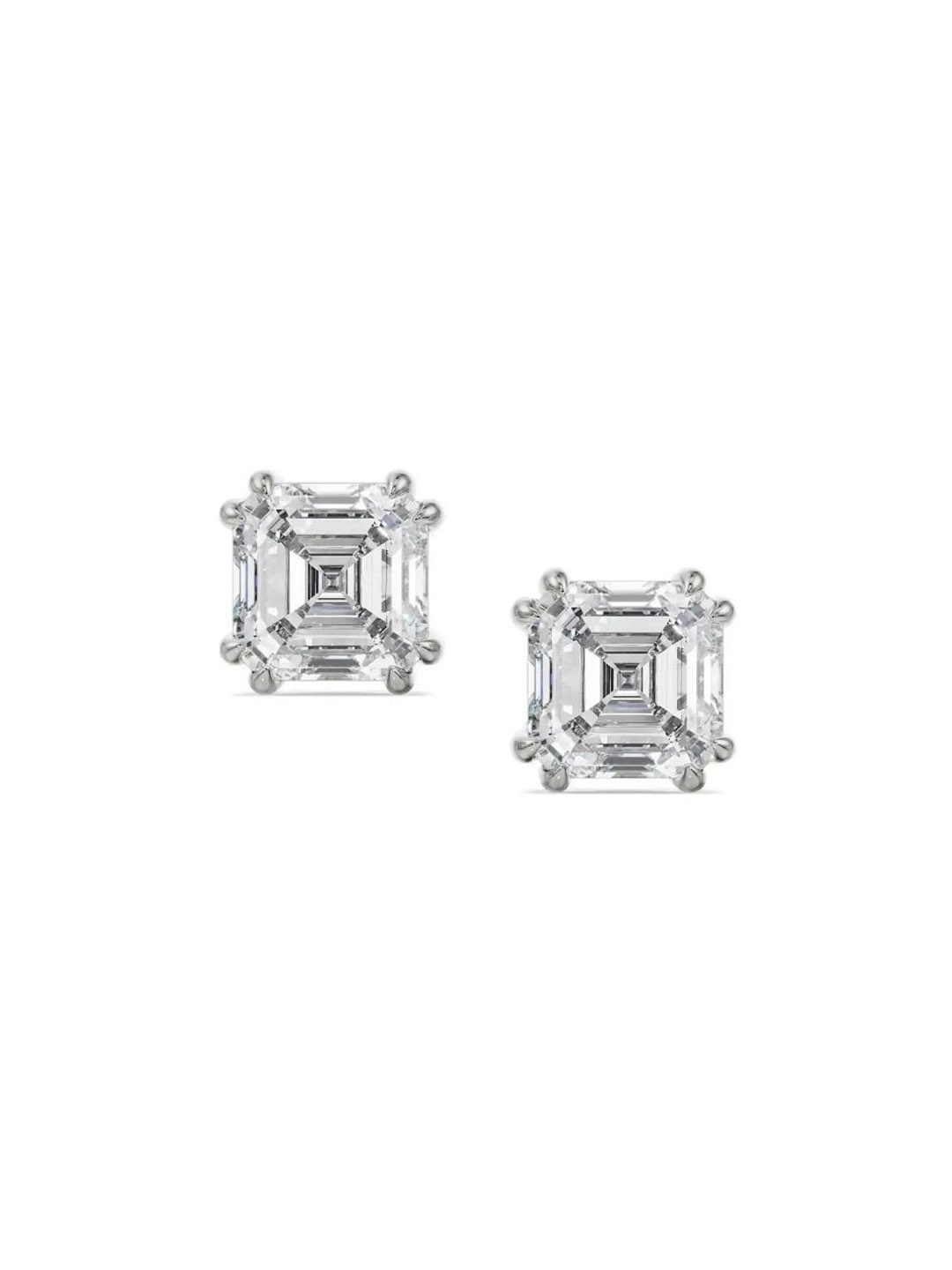 

Emori 1 CT Asscher Diamond Studs, White