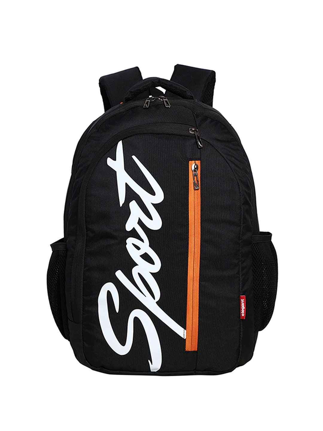 

Elegant Printed Sports Backpack, Black
