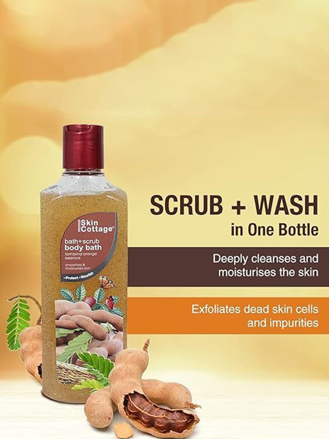 

Skin Cottage Orange Peach Essence Body Scrub - 400 ml