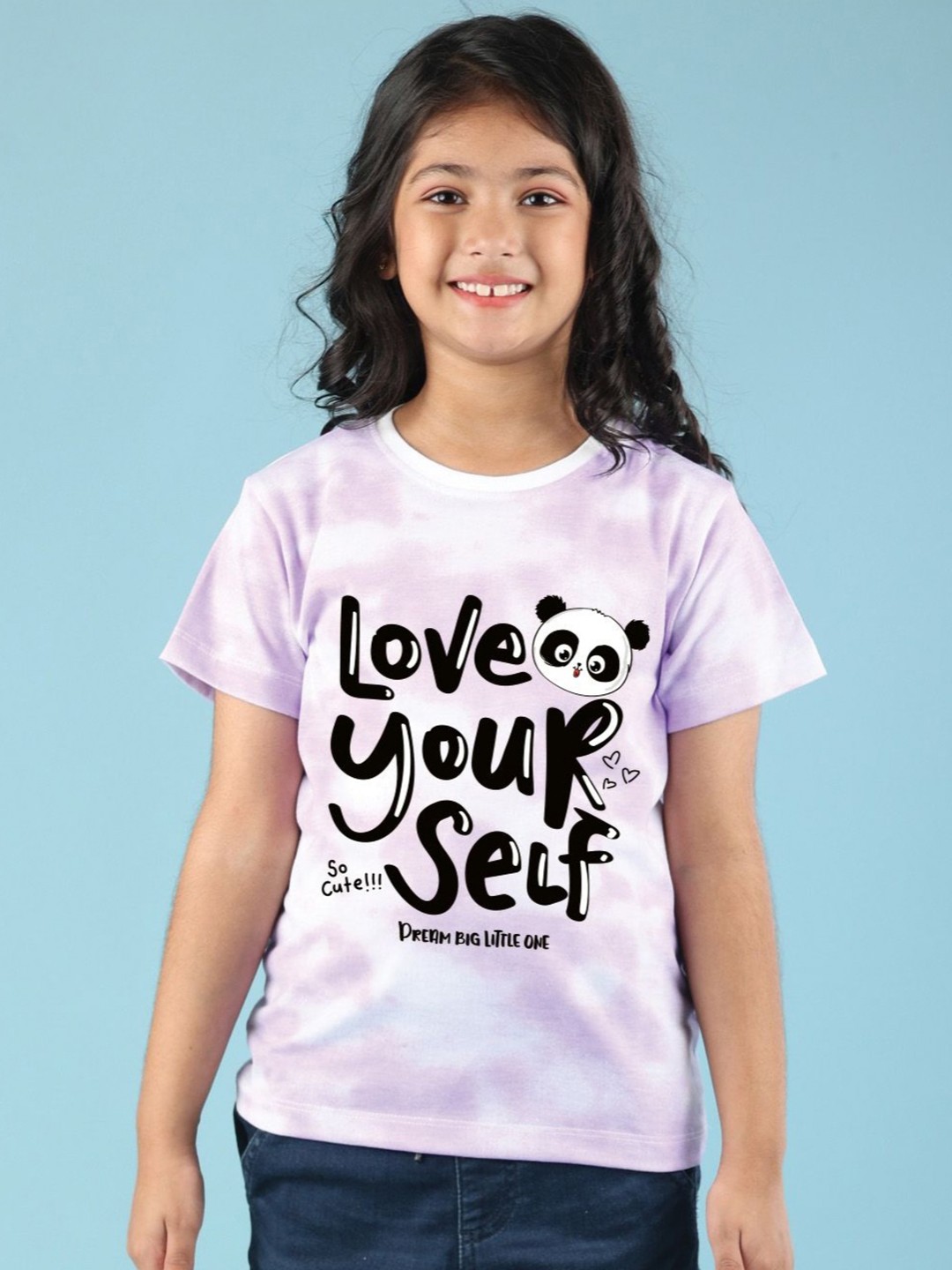 

NUSYL Girls Printed T-shirt, Purple