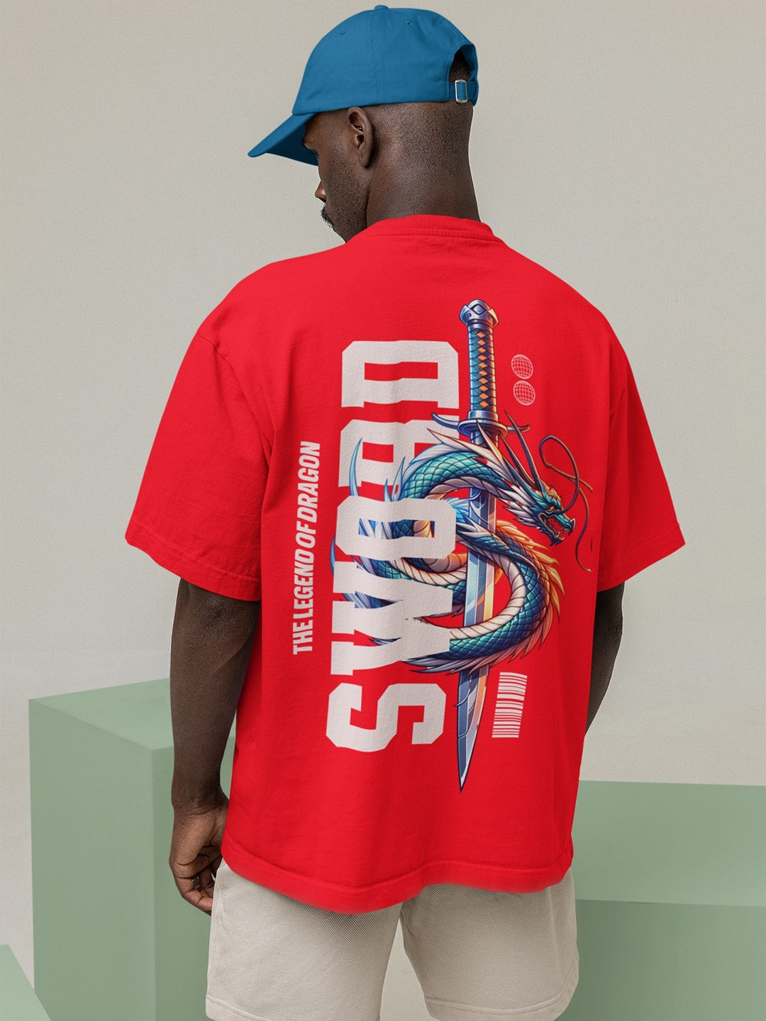 

Edyssa Men Printed T-shirt, Red