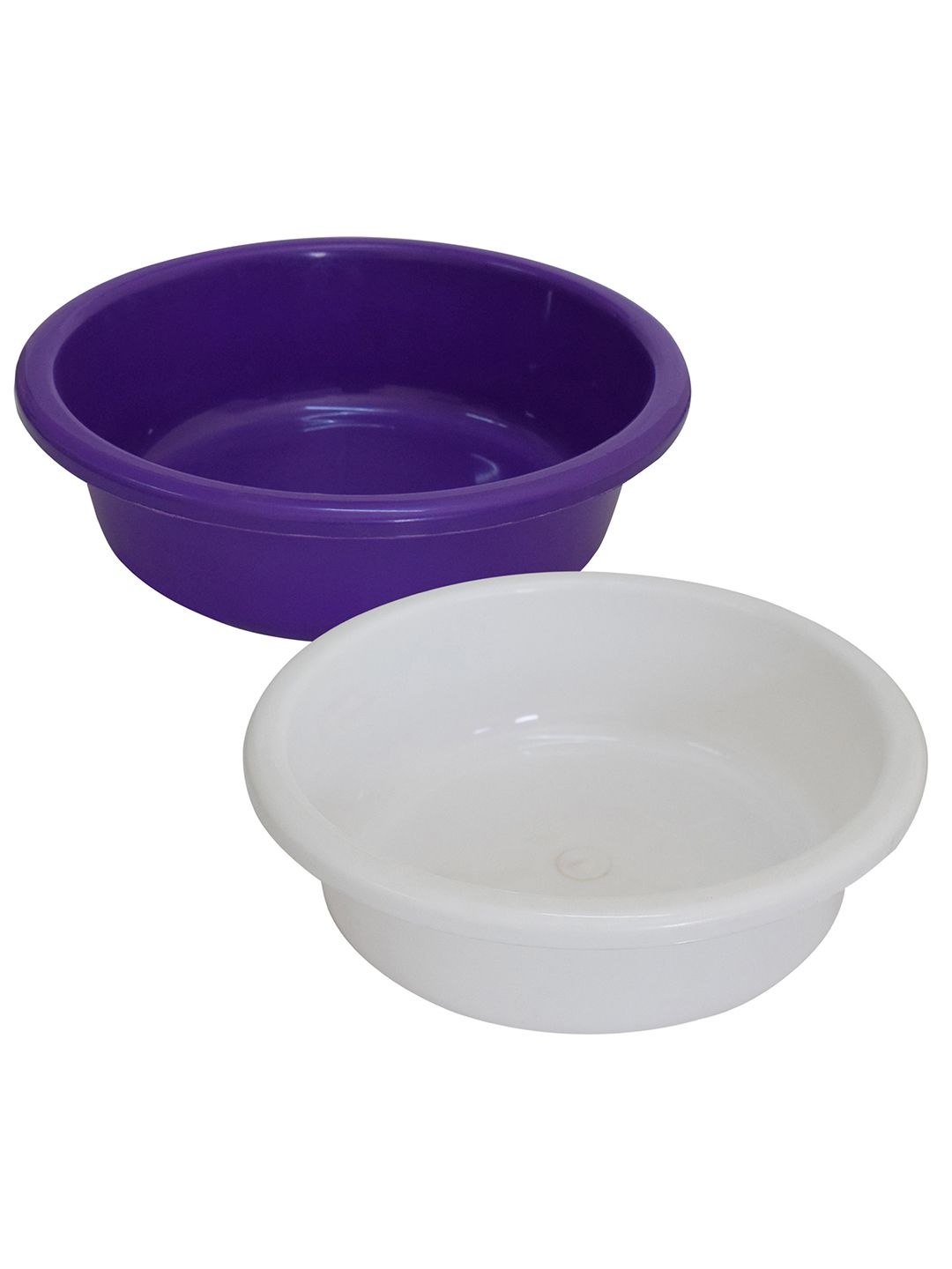 

Kuber Industries White & Purple 2 Pieces Knead Dough Basket 6L