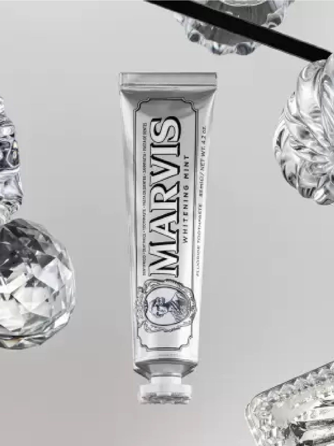 

Marvis Whitening Mint Natural Mint Toothpaste For Freshness- 85 ml, Silver