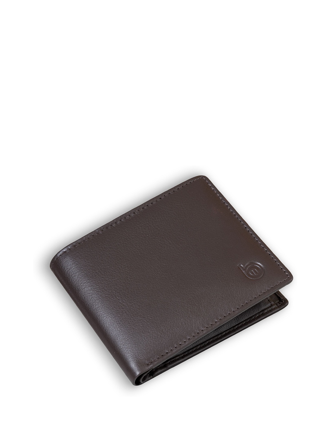

BAGMAN Men Leather Two Fold Wallet, Brown