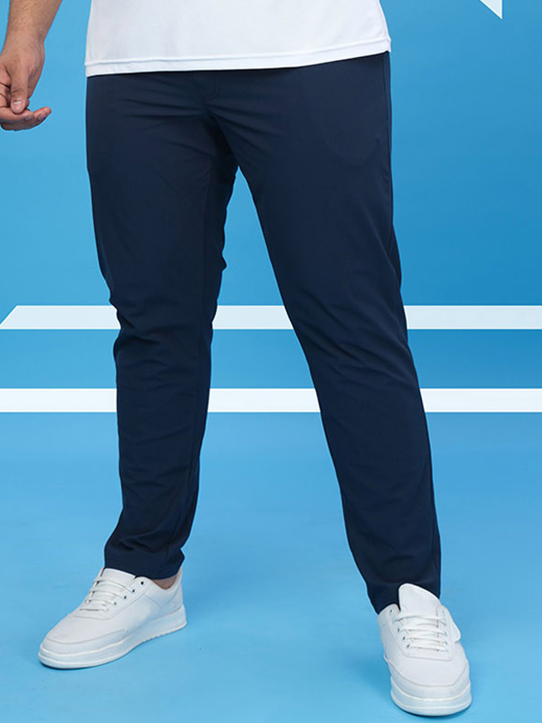 

Technosport Men Mid Rise Relax Fit Sports Track pant, Navy blue