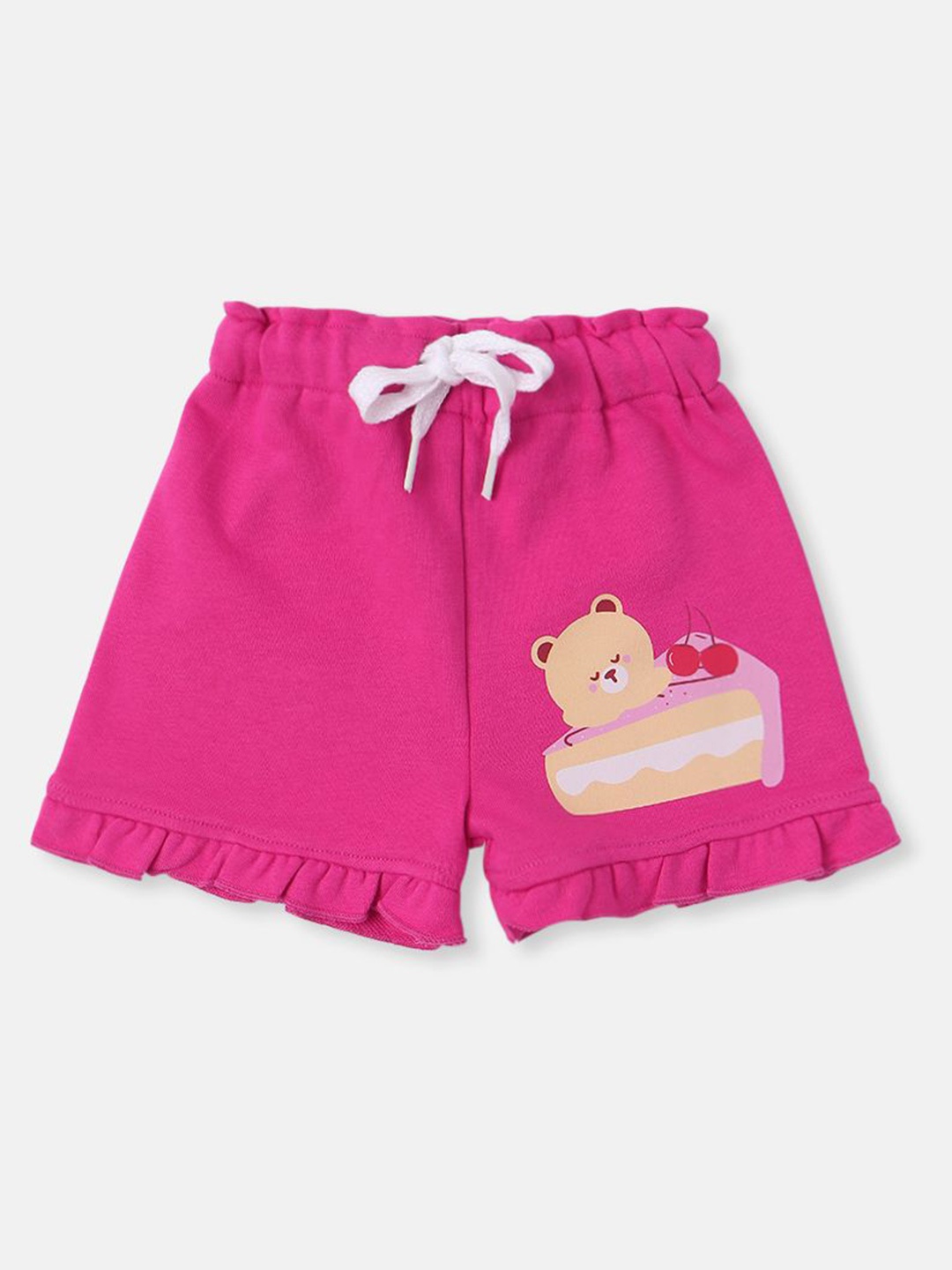 

Nauti Nati Girls Printed Antimicrobial Technology Shorts, Pink