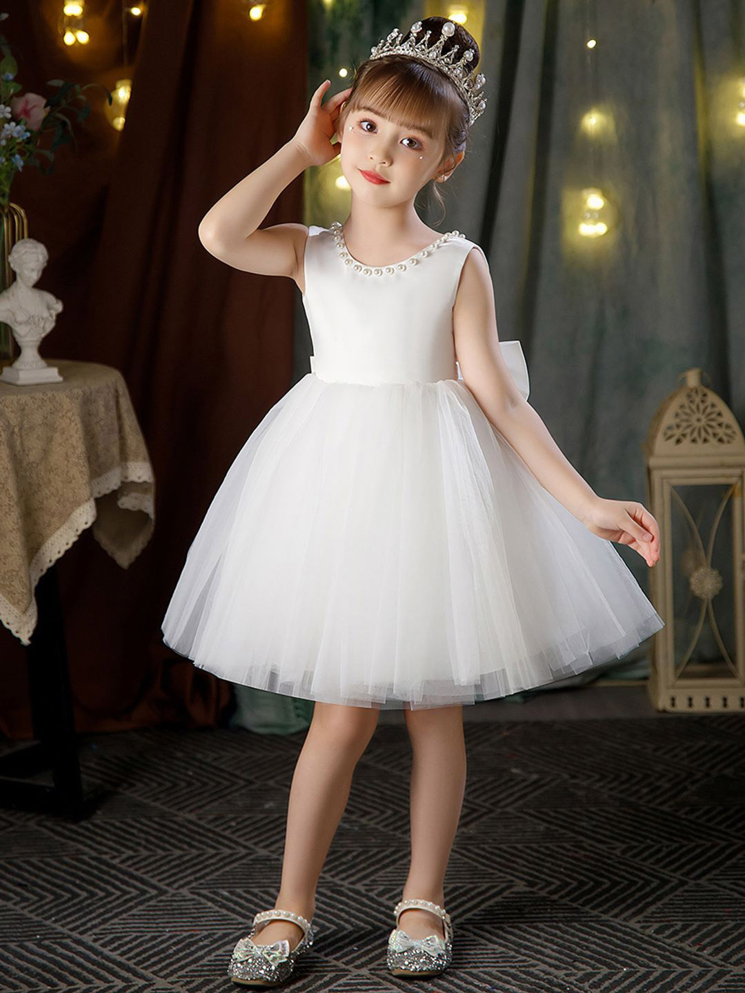 

INCLUD Fit & Flare Dress, White