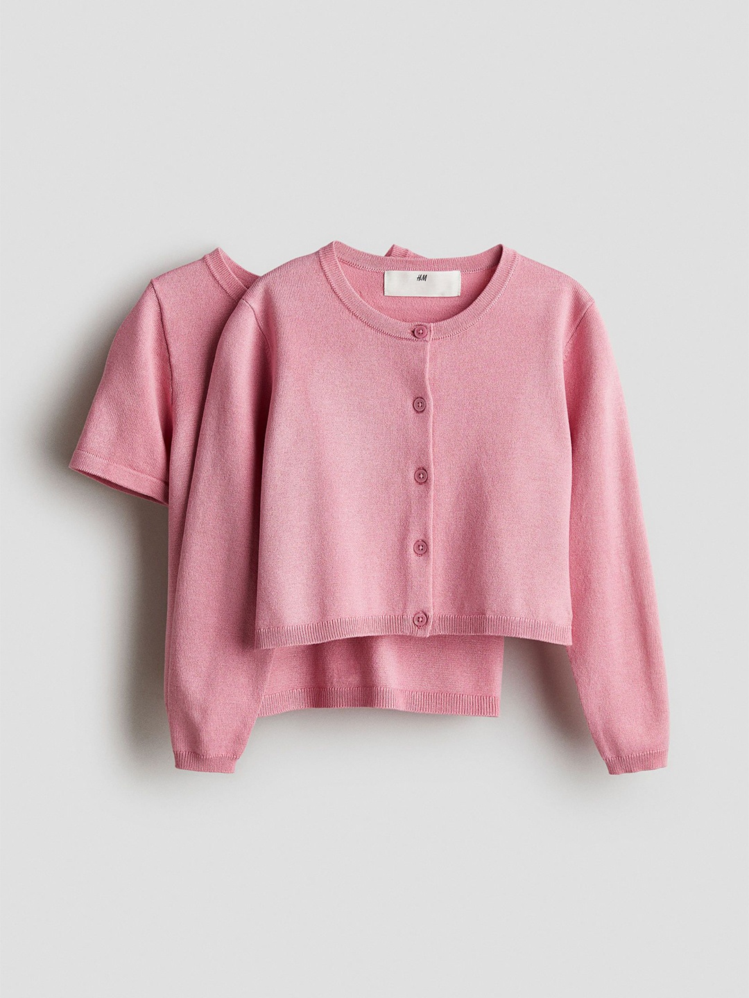 

H&M 2-Piece Top & Cardigan Set, Pink