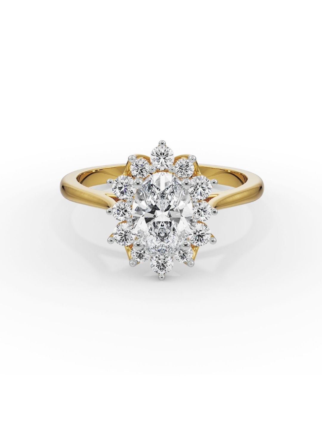 

Emori Royal Oval Cut Diamond Ring, Gold